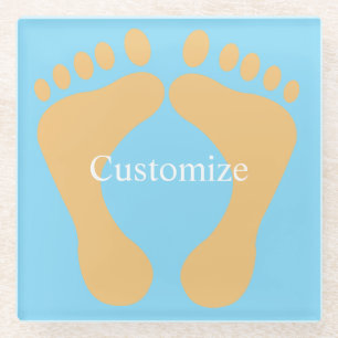 Barefoot Beach Bum Thunder_Cove Glazen Onderzetter