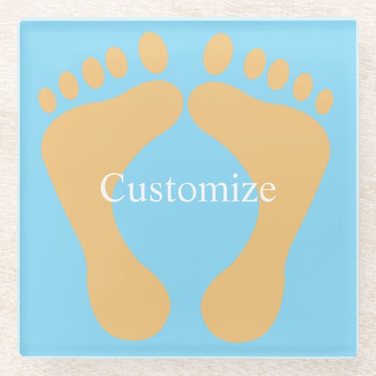 Barefoot Beach Bum Thunder_Cove Glazen Onderzetter (Voorkant)