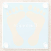 Barefoot Beach Bum Thunder_Cove Glazen Onderzetter (Achterkant)