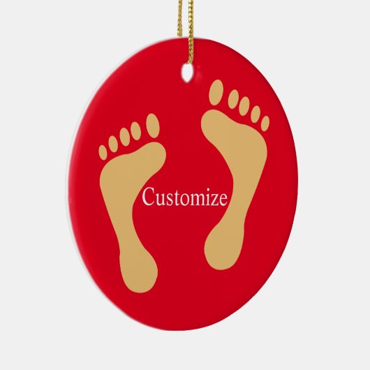 Barefoot Beach Bum Thunder_Cove Keramisch Ornament (Rechts)