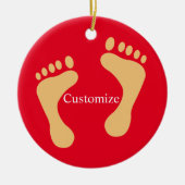 Barefoot Beach Bum Thunder_Cove Keramisch Ornament (Voorkant)