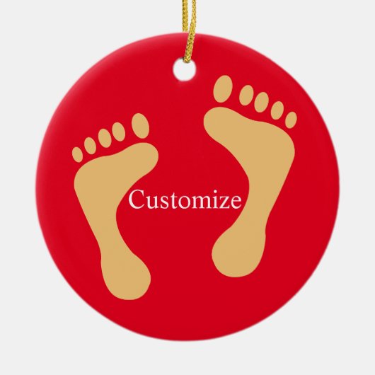 Barefoot Beach Bum Thunder_Cove Keramisch Ornament (Voorkant)