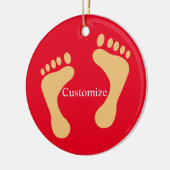 Barefoot Beach Bum Thunder_Cove Keramisch Ornament (Links)