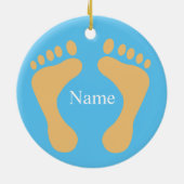 Barefoot Beach Bum Thunder_Cove Keramisch Ornament (Achterkant)