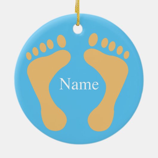 Barefoot Beach Bum Thunder_Cove Keramisch Ornament (Achterkant)