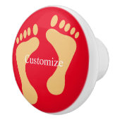 Barefoot Beach Bum Thunder_Cove Keramische Knop (Rechts)