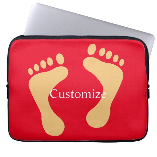 Barefoot Beach Bum Thunder_Cove Laptop Sleeve (Voorkant)