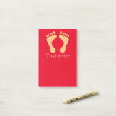 Barefoot Beach Bum Thunder_Cove Post-it® Notes (Op bureau)