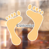 Barefoot Beach Bum Thunder_Cove Raamsticker (Vel 2)