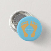 Barefoot Beach Bum Thunder_Cove Ronde Button 3,2 Cm (Voorkant /achterkant)