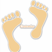 Barefoot Beach Bum Thunder_Cove Sticker (Voorkant)