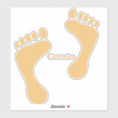 Barefoot Beach Bum Thunder_Cove Sticker (Vel)