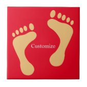 Barefoot Beach Bum Thunder_Cove Tegeltje (Voorkant)