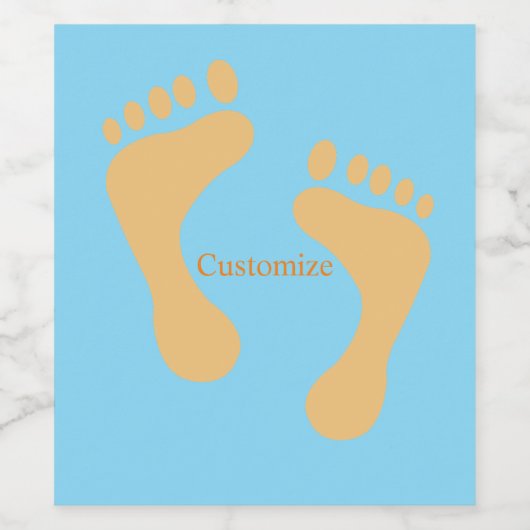 Barefoot Beach Bum Thunder_Cove Wijn Etiket (Enkel label)