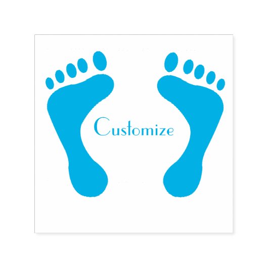 Barefoot Beach Bum Thunder_Cove Zelfinktende Stempel (Design)