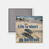 Barefoot Beach Inspiratie magneet (Voorkant / Achterkant)