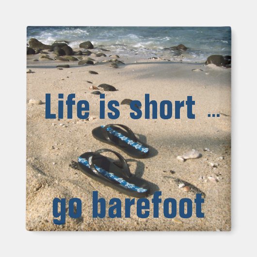 Barefoot Beach Inspiratie magneet (Voorkant)