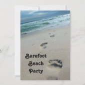 Barefoot Beach Party uitnodiging (Voorkant)