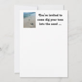 Barefoot Beach Party uitnodiging (Achterkant)