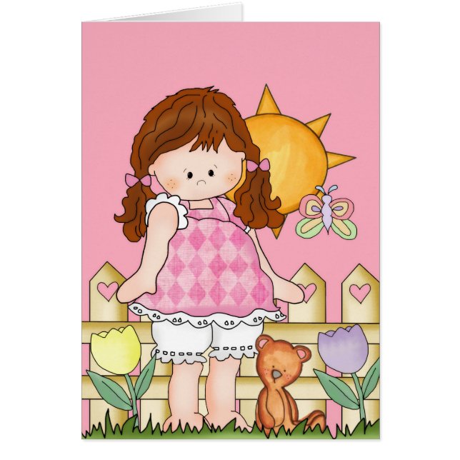 Barefoot Bèta verliest paasse d3-Wenskaart (Voorkant)