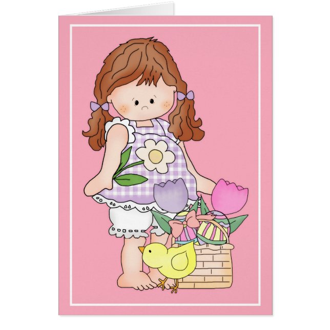 Barefoot Bèta verliest paasse d4-Wenskaart (Voorkant)