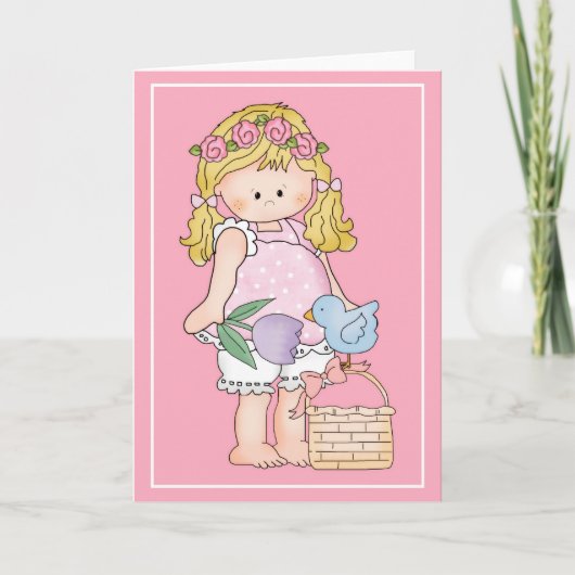 Barefoot Beth houdt van paaspaasprogramma d5 Feestdagen Kaart (Voorkant)