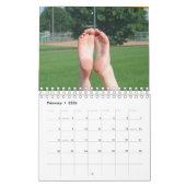 Barefoot bij de Ballpark Two-Page Agenda Kalender (Feb 2026)