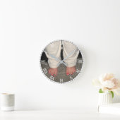 Barefoot bij de Pier Round Wall-klok Ronde Klok (Huis)