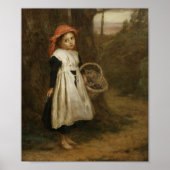 Barefoot Bloemenmeisje Poster (Voorkant)