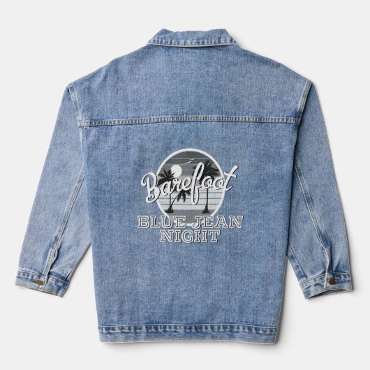 Barefoot Blue Jean Night Country Music Lyrics 1 Denim Jacket (Achterkant)