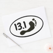 Barefoot Half Marathon Sticker (Envelop)