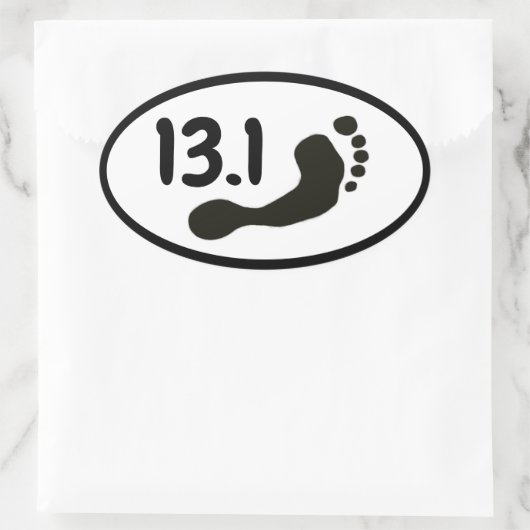 Barefoot Half Marathon Sticker (Tas)