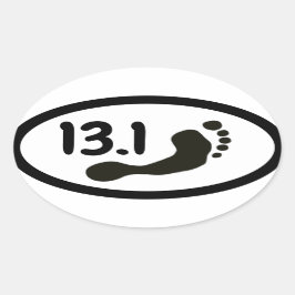 Barefoot Half Marathon Sticker