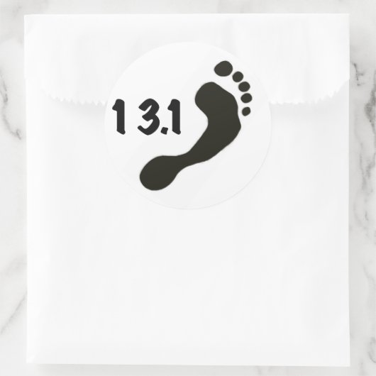 Barefoot Half Marathon Sticker (Tas)