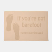 Barefoot Hippie Welkom Deurmat (Voorkant)