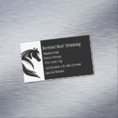 Barefoot Hoof Trimming Black White Classic Busines Magnetisch Visitekaartje (Voorbeeld)