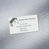 Barefoot Hoof Trimming Classic Horse Logo Magnetisch Visitekaartje (Voorbeeld)
