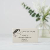 Barefoot Hoof Trimming Classic Horse Logo Visitekaartje (Staand voorkant)