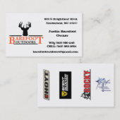 Barefoot in de openlucht visitekaartje (Voorkant / Achterkant)