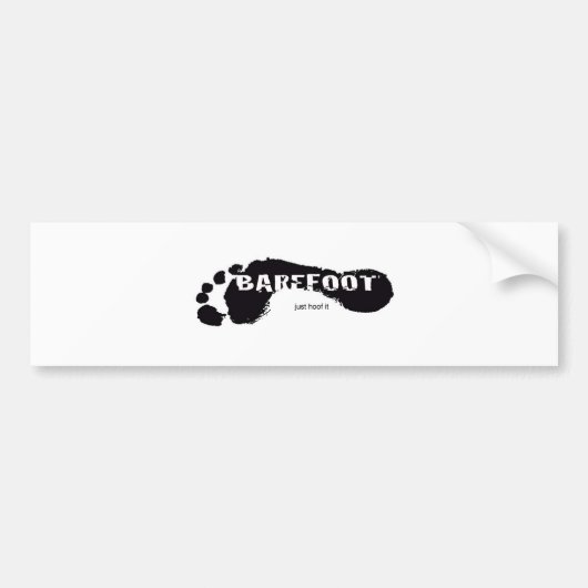 BareFoot-Logo Bumpersticker (Voorkant)