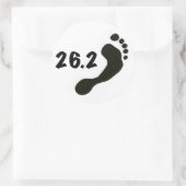 Barefoot Marathon Ronde Sticker (Tas)
