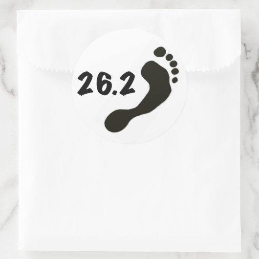 Barefoot Marathon Ronde Sticker (Tas)