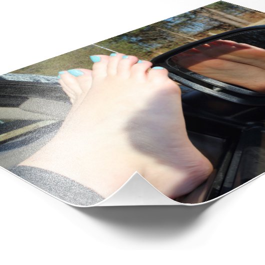 Barefoot Reflecties Foto afdrukken (Hoek)