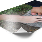 Barefoot Rock Photo Print Foto Afdruk (Hoek)