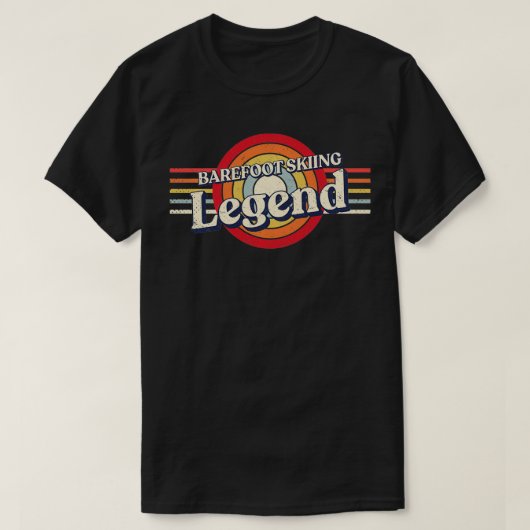 Barefoot Skien Barefooting Grappige Barefoot Skier T-shirt (Design voorkant)
