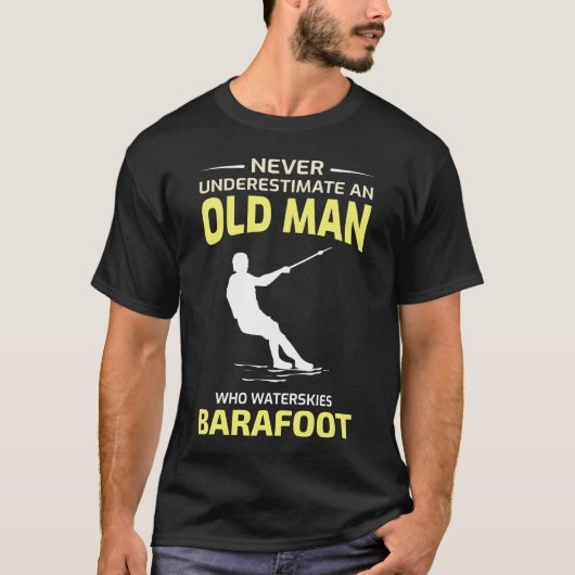 Barefoot skiën Watersport Motorboot T-shirt (Voorkant)