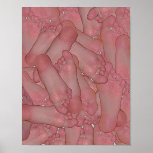 BareFoot Soles-Poster van FunnyFeet Poster