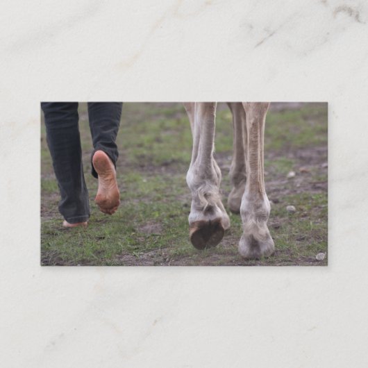 Barefoot trimmer visitekaartje (Voorkant)