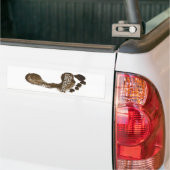 Barefoot uitvoeren bumpersticker (Op Truck)