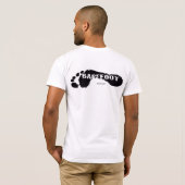 Barefoot uitvoeren t-shirt (Achterkant volledig)